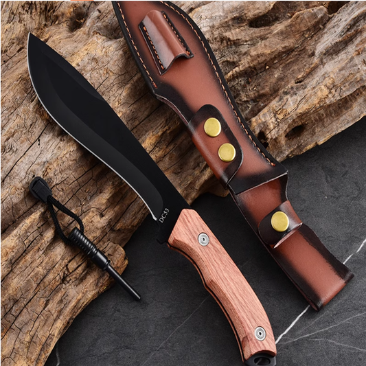 Kukri Knife Wood Cutting  Knife 17cm/ DC53 Steel Highly Wear Resistant