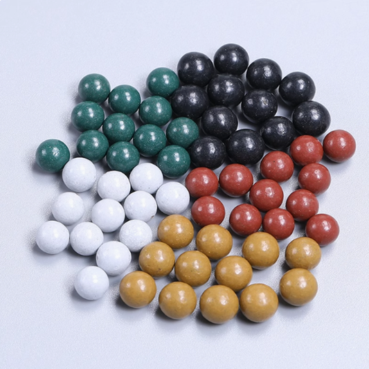 Slingshot clay pellets safe balls  extra-hard  pellets 8mm (500 Pcs Mixed Color))