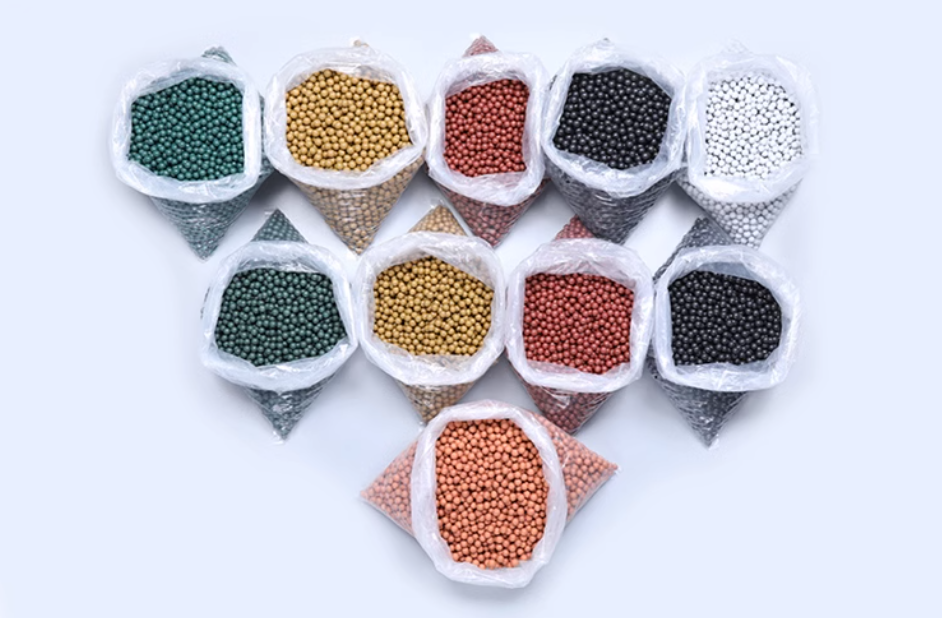 Slingshot clay pellets safe balls  extra-hard  pellets 8mm (500 Pcs Mixed Color))